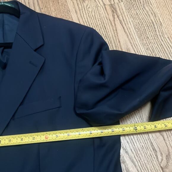 LAUREN RALPH LAUREN PURE WOOL MEN’S BLUE WITH‎ GOLD BUTTONS BLAZER SIZE 44R - Picture 7 of 12